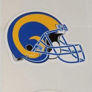 LOS ANGELES RAMS HIGH QUALITY LEGENDARY THROWBACK 3 LOGOS STICKERS